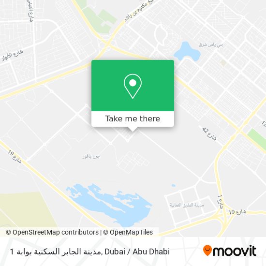 مدينة الجابر السكنية بوابة 1 map