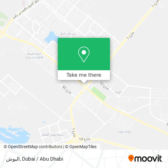 اليوش map