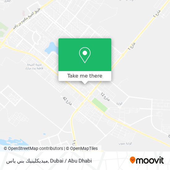 ميديكلينيك بني ياس map