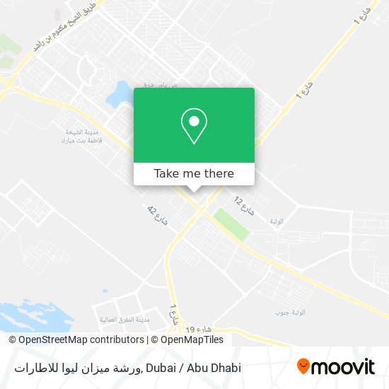 ورشة ميزان ليوا للاطارات map