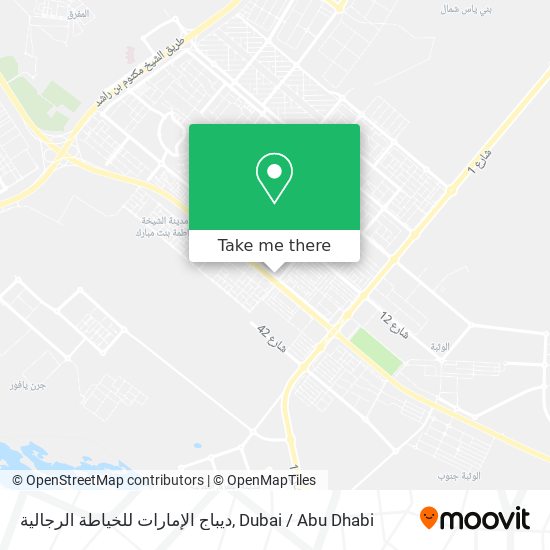 ديباج الإمارات للخياطة الرجالية map