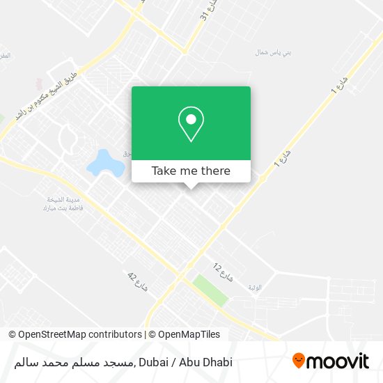 مسجد مسلم محمد سالم map