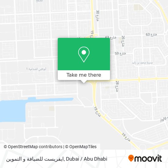 ايفريست للضيافة و التموين map