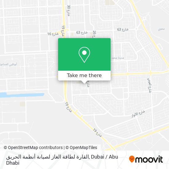 القارة لطاقة الغاز لصيانة أنظمة الحريق map