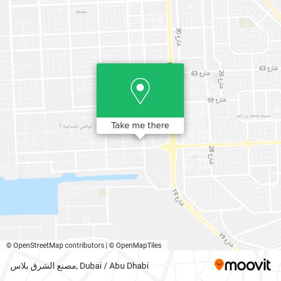 مصنع الشرق بلاس map