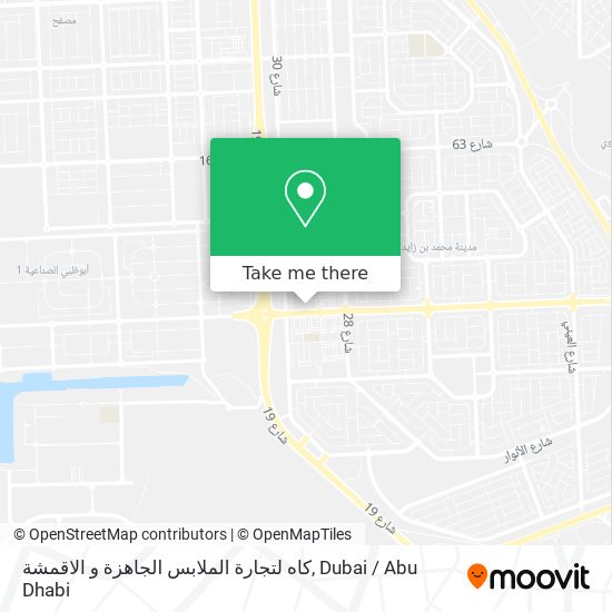 كاه لتجارة الملابس الجاهزة و الاقمشة map