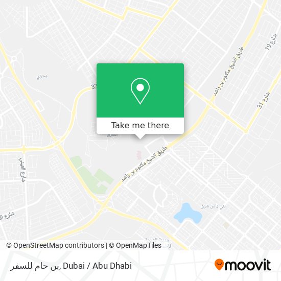 بن حام للسفر map