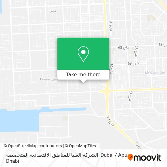 الشركة العليا للمناطق الاقتصادية المتخصصة map