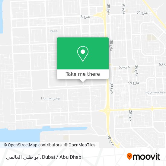 أبو ظبي العالمي map