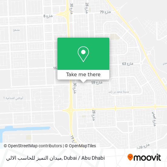 ميدان التميز للحاسب الالي map