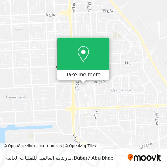 ماريتايم العالمية للنقليات العامة map