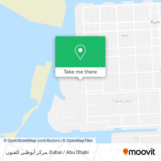 مركز أبوظبي للفنون map