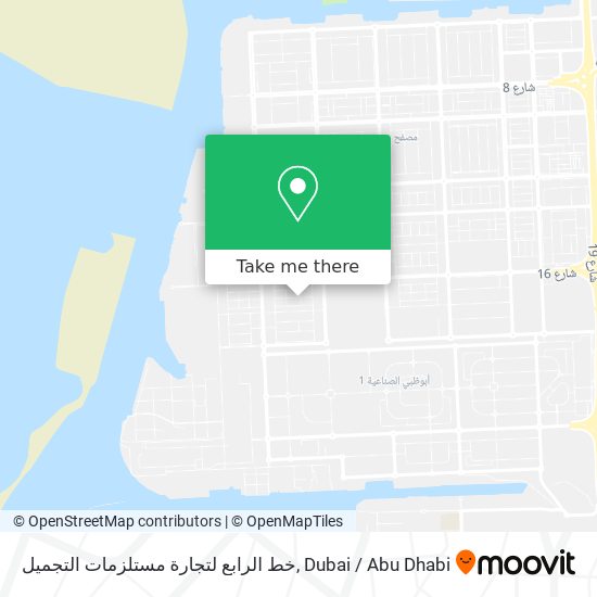 خط الرابع لتجارة مستلزمات التجميل map