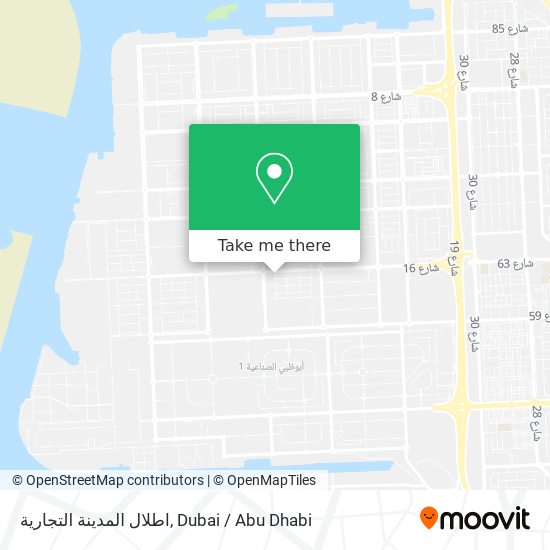 اطلال المدينة التجارية map