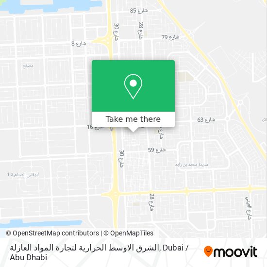 الشرق الاوسط الحرارية لتجارة المواد العازلة map