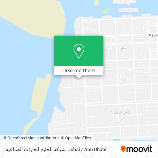 شركه الخليج للغازات الصناعية map