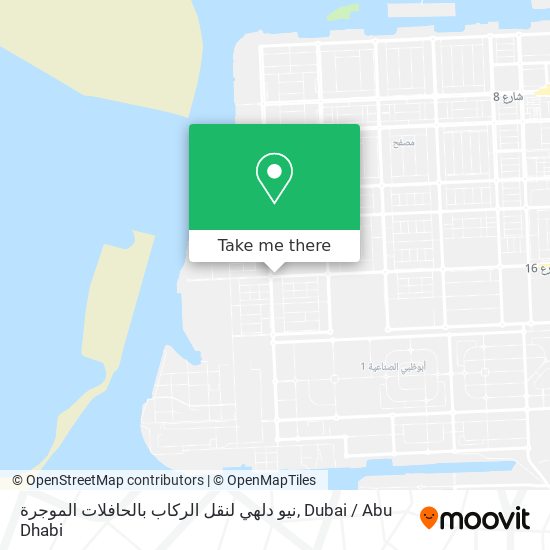 نيو دلهي لنقل الركاب بالحافلات الموجرة map