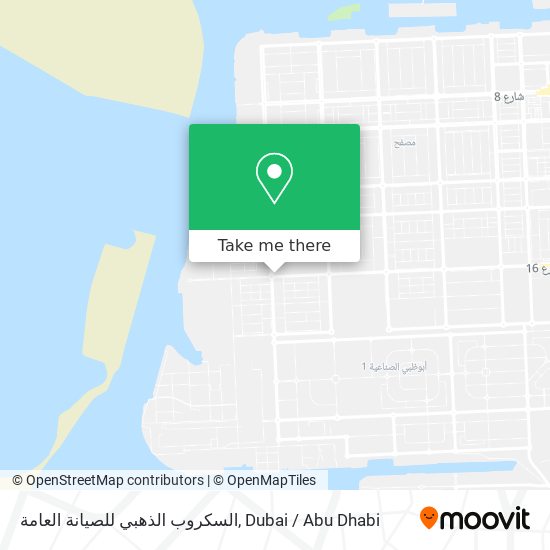 السكروب الذهبي للصيانة العامة map