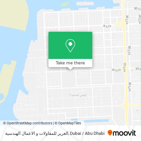 الغرير للمقاولات و الاعمال الهندسية map