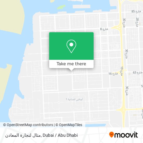 مثال لتجارة المعادن map