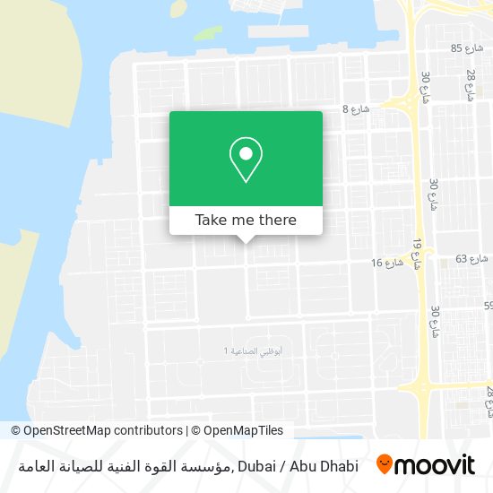 مؤسسة القوة الفنية للصيانة العامة map