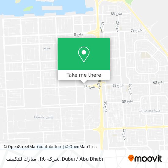 شركة بلال مبارك للتكييف map