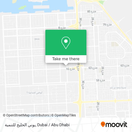 يوني الخليج للتنمية map