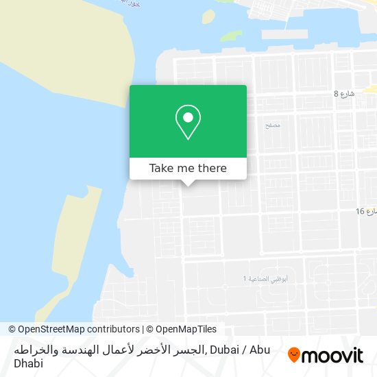 الجسر الأخضر لأعمال الهندسة والخراطه map