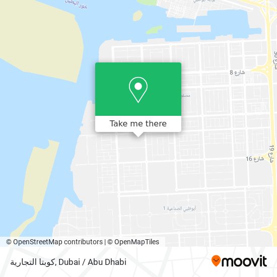 كوبتا التجارية map