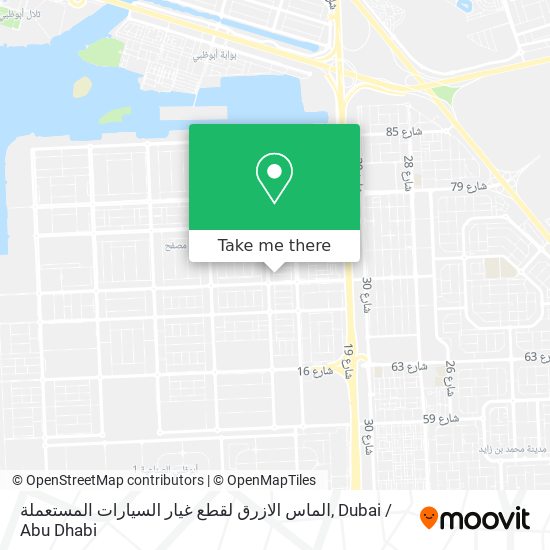 الماس الازرق لقطع غيار السيارات المستعملة map