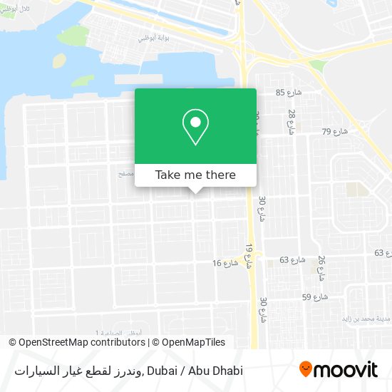 وندرز لقطع غيار السيارات map