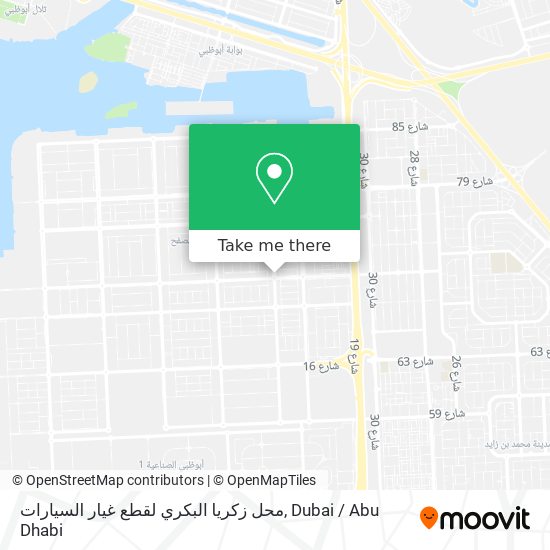 محل زكريا البكري لقطع غيار السيارات map