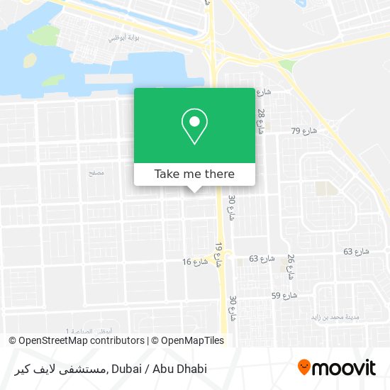 مستشفى لايف كير map