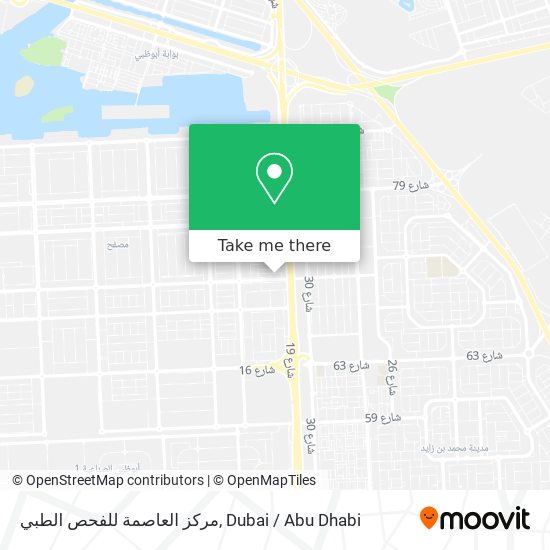 مركز العاصمة للفحص الطبي map