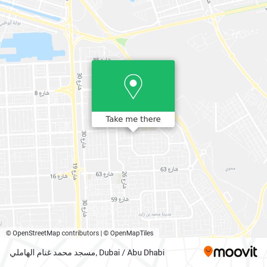 مسجد محمد غنام الهاملي map