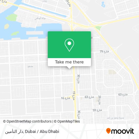 دار التأمين map