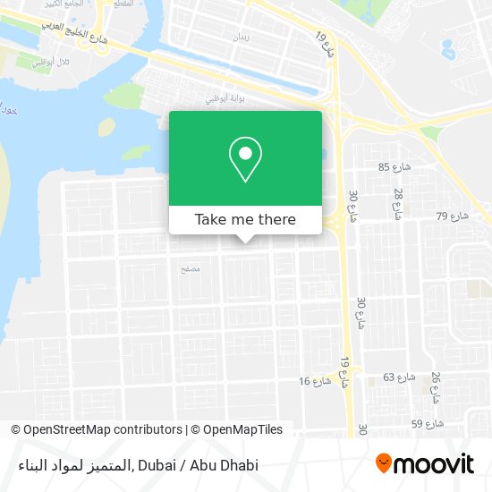 المتميز لمواد البناء map