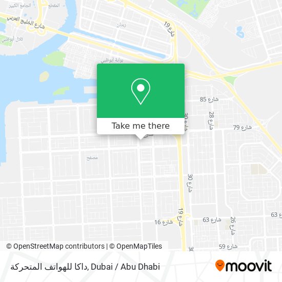 داكا للهواتف المتحركة map