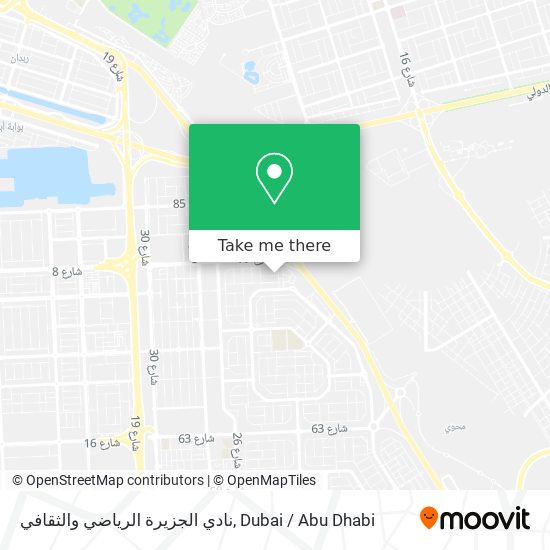 نادي الجزيرة الرياضي والثقافي map