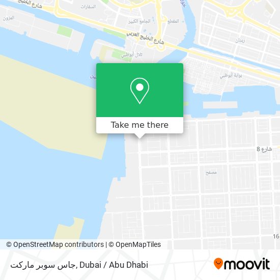 جاس سوبر ماركت map