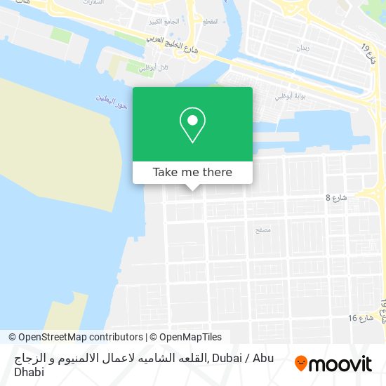 القلعه الشاميه لاعمال الالمنيوم و الزجاج map