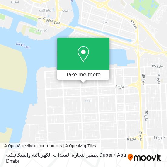 ظفير لتجارة المعدات الكهربائية والميكانيكية map