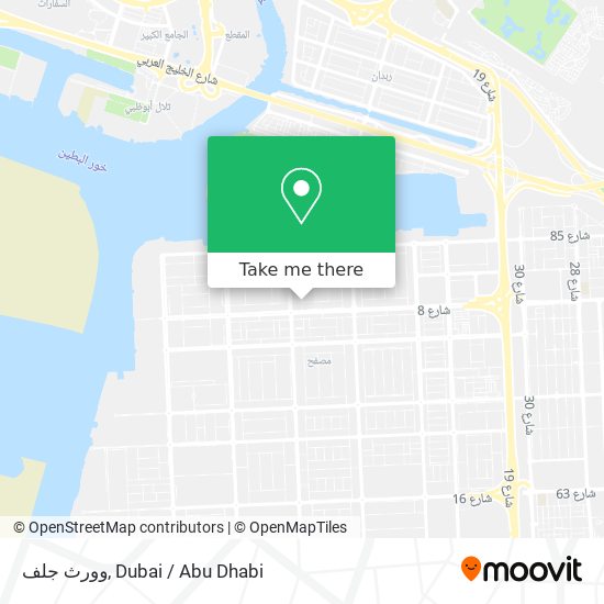 وورث جلف map