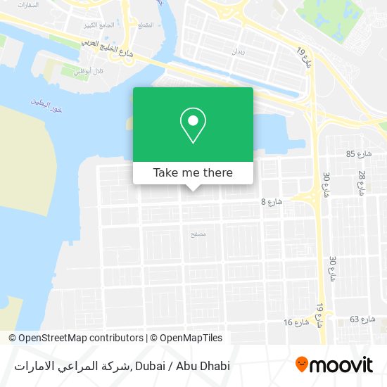 شركة المراعي الامارات map