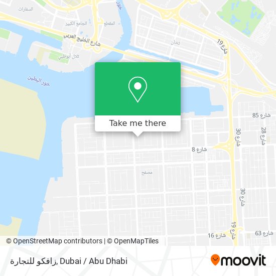 زافكو للتجارة map