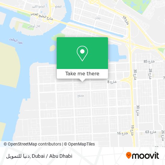 دنيا للتمويل map