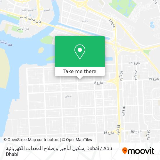 سكيل لتأجير وإصلاح المعدات الكهربائية map