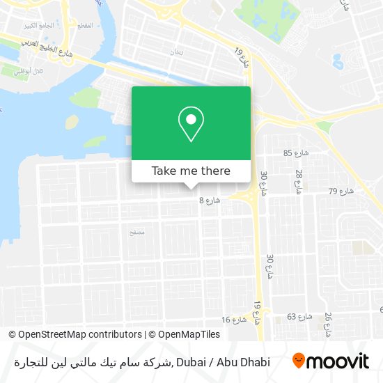 شركة سام تيك مالتي لين للتجارة map