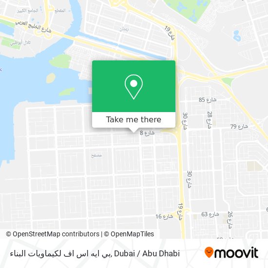 بي ايه اس اف لكيماويات البناء map