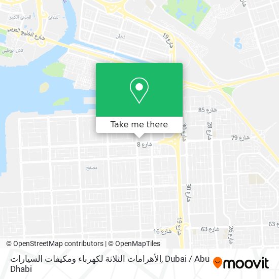 الأهرامات الثلاثة لكهرباء ومكيفات السيارات map